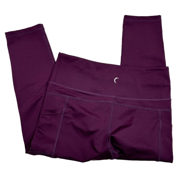 ZYIA Pants - Zyia Active Plum Pocket High Rise Capris Size 8-10